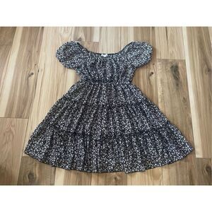 Bailey Blue Black / White Floral Mini Dress